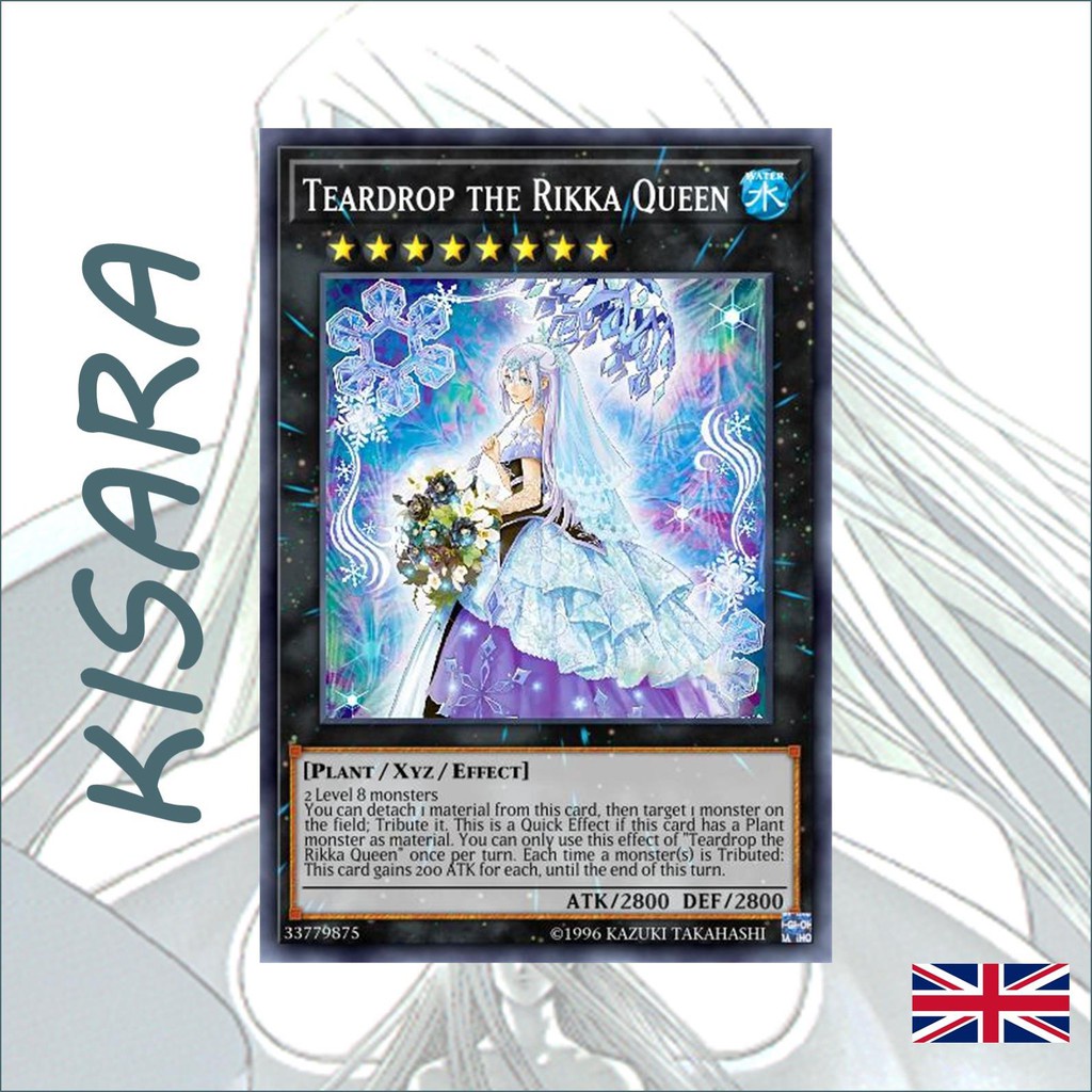 Bài lẻ Yugioh Teardrop the Rikka Queen - SESL-EN022 - Secret Rare 1st ...