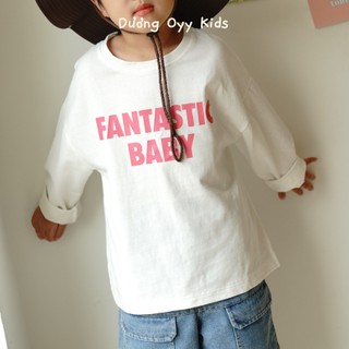 Áo thun trẻ em dài tay FANTASTIC BABY dáng oversize style Hàn Quốc | Dương Oyy 011123166