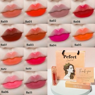 [Tặng cọ tán son] Son môi Beana Perfect đủ 12 màu son xinh siêu sang chảnh, chất son mịn lì, lâu trôi lên màu chuẩn đẹp