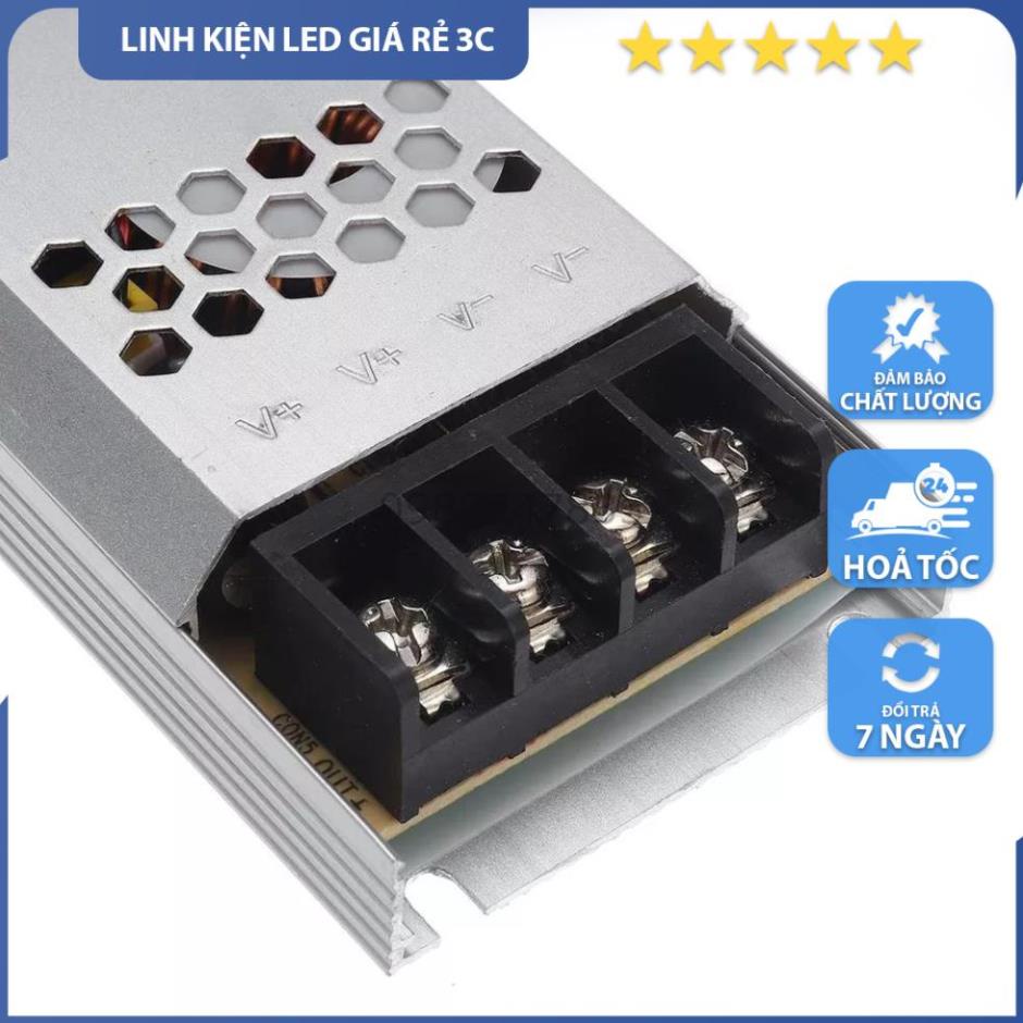 Nguồn tổ ong 12V 120W 150W 300W dẹt nhôm tản nhiệ, Nguồn DC dài dẹt - L ...