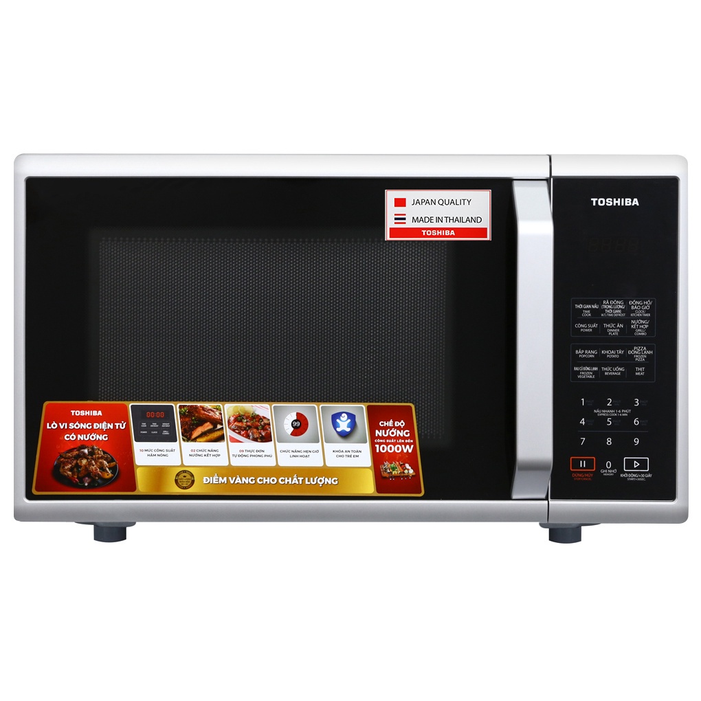 Lò vi sóng có nướng Toshiba ER-SGS23(S1)VN / ER-SGS34(S1)VN - Dung tích 23L  / 34L - Bảo hành 1năm | Shopee Việt Nam