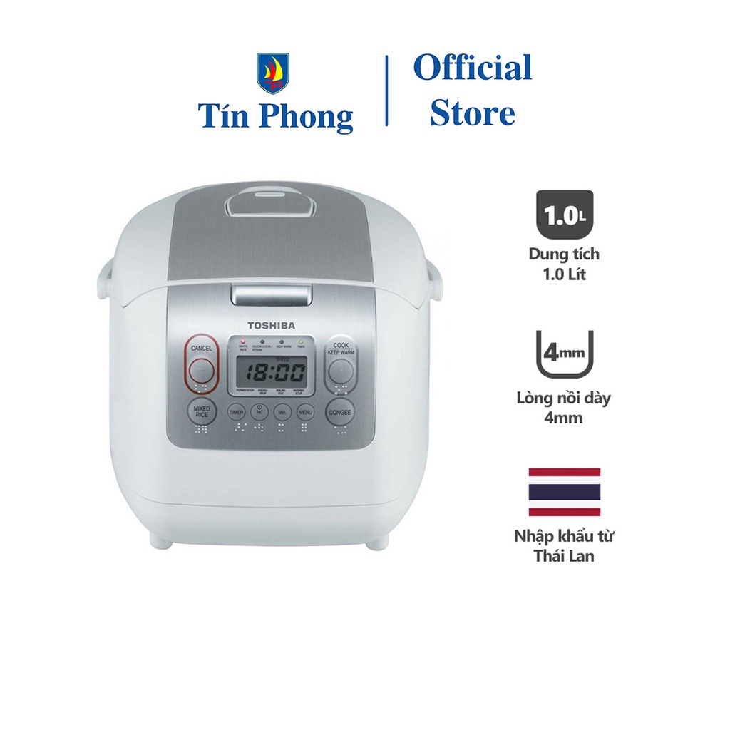 Ảnh Nồi cơm điện tử Toshiba RC-18NTFV(W)/ RC-10NMFVN/ RC-18DR3PV(G) - Sản xuất Thái Lan - Bảo hành 1 năm 2