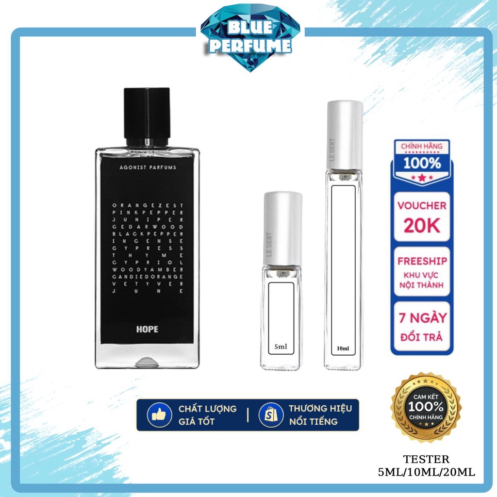 💎 Nước hoa Unisex AGONIST - Hope 10ml - 𝗣𝗲𝗿𝗳𝘂𝗺𝗲 𝗦𝘁𝗼𝗿𝗲 💎 |  Shopee Việt Nam