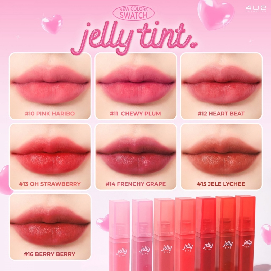 [Mua 1 tặng 1] Son tint thạch jelly tint 4U2 nội địa Thái Lan Ekkamai Beauty
