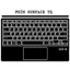 Bộ skin dán phím Surface Pro 3, 4, 5, 6, 7, 8, 9, X, Go... mẫu nghệ thuật graffiti - grf028