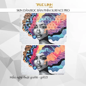 Bộ skin dán phím Surface Pro 3, 4, 5, 6, 7, 8, 9, X, Go... mẫu nghệ thuật graffiti - grf021