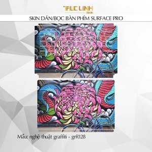 Bộ skin dán phím Surface Pro 3, 4, 5, 6, 7, 8, 9, X, Go... mẫu nghệ thuật graffiti - grf028