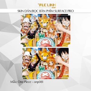 Bộ skin dán phím Surface Pro 3, 4, 5, 6, 7, 8, 9, X, Go... mẫu One Piece - onp081
