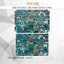 Bộ skin dán phím Surface Pro 3, 4, 5, 6, 7, 8, 9, X, Go... mẫu sticker bomb - stic263
