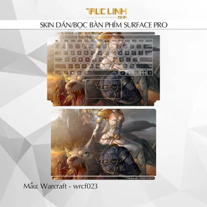 Bộ skin dán phím Surface Pro 3, 4, 5, 6, 7, 8, 9, X, Go... mẫu Warcraft - wrcf023