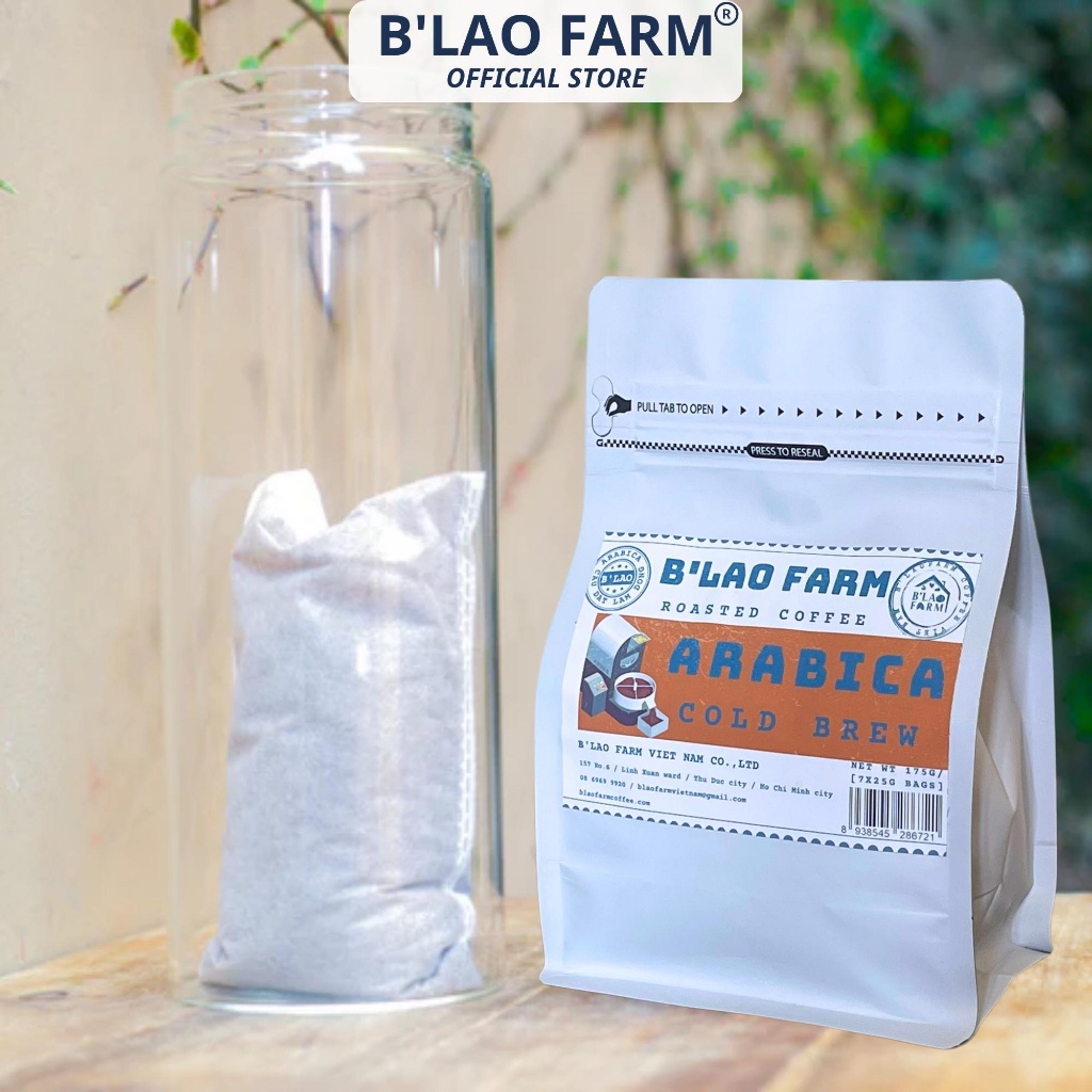 Ảnh Cà phê COLD BREW túi lọc B'Lao Farm cà phê  Arabica nguyên chất - cafe túi lọc ủ lạnh, chua thanh, đắng nhẹ, thơm ngọt 2
