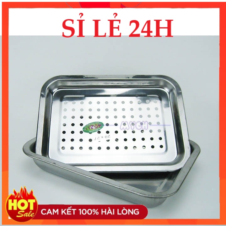 Khay đựng trà ly inox 27 x 20cm | Shopee Việt Nam
