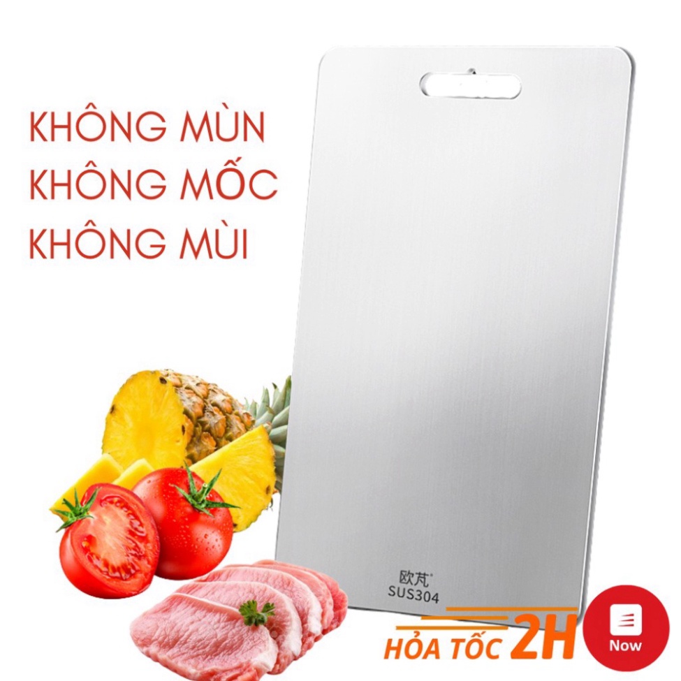 Thớt INOX 304 Diệt Khuẩn Thời Thượng - Thớt Cường Lực, Lau Chùi, Vệ Sinh Dễ Dàng, Rã Đông Nhanh, Không Xước Dăm,  THỚT