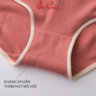 Quần lót cute nữ cotton trơn kháng khuẩn Happy Girl Q 100 BC_CHIC LINGERIE