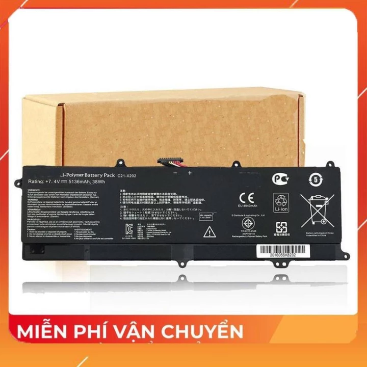 HCM[Pin zin]Pin laptop Asus Vivobook X202E X202 pin zin