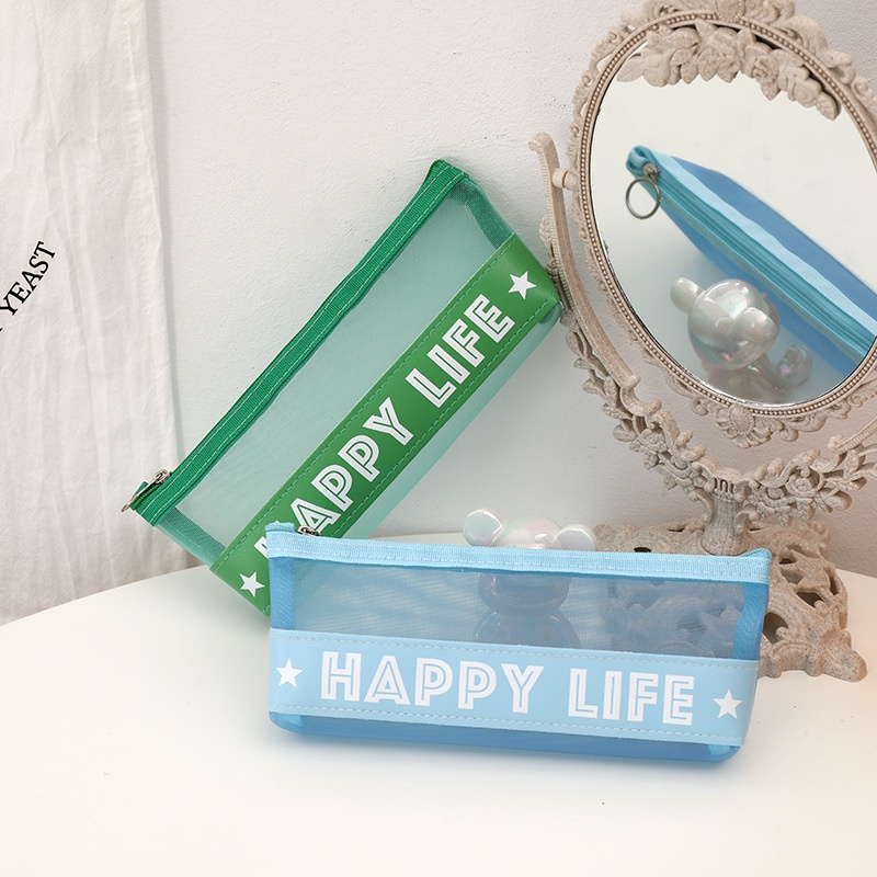 Hộp Bút Lưới Happy Life - Bách hoá Thỏ Hồng