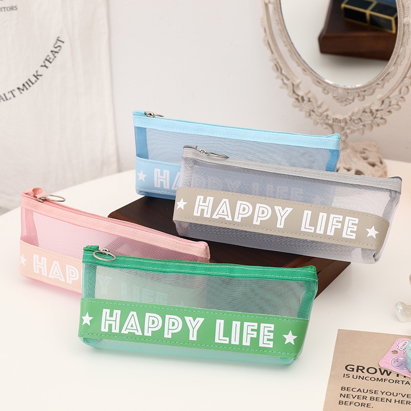 Hộp Bút Lưới Happy Life - Bách hoá Thỏ Hồng