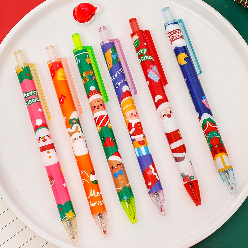 3 Bút Bi Bấm Noel Merrychristmas