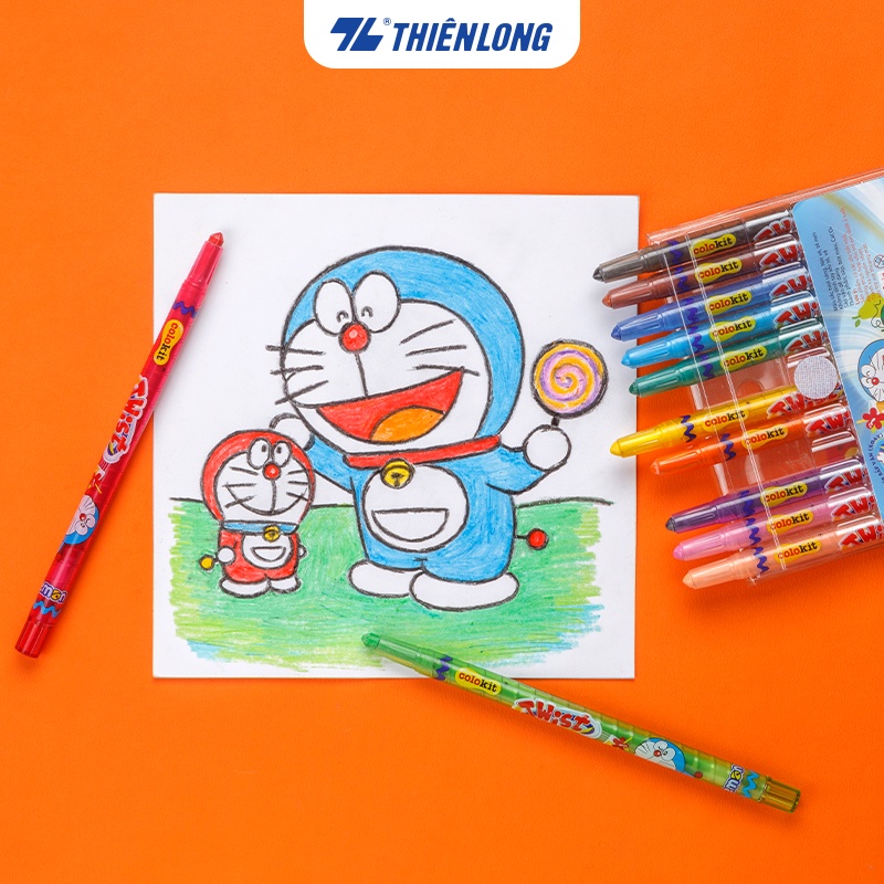 Product image Bút sáp vặn 12 màu Colokit Doraemon TCR-C04/DO 4