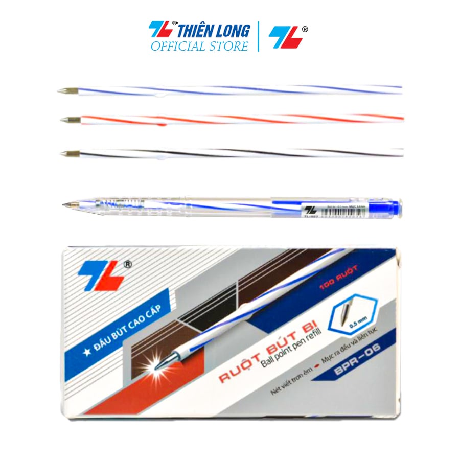 Ảnh Combo 5/10 Ruột bút bi Thiên Long BPR-06 - Dùng cho bút bi Thiên Long TL-027, FO-039 2