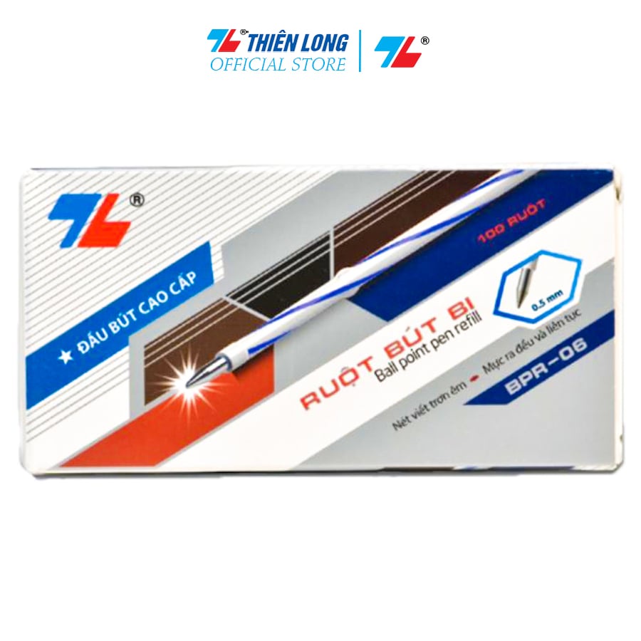 Ảnh Combo 5/10 Ruột bút bi Thiên Long BPR-06 - Dùng cho bút bi Thiên Long TL-027, FO-039 3