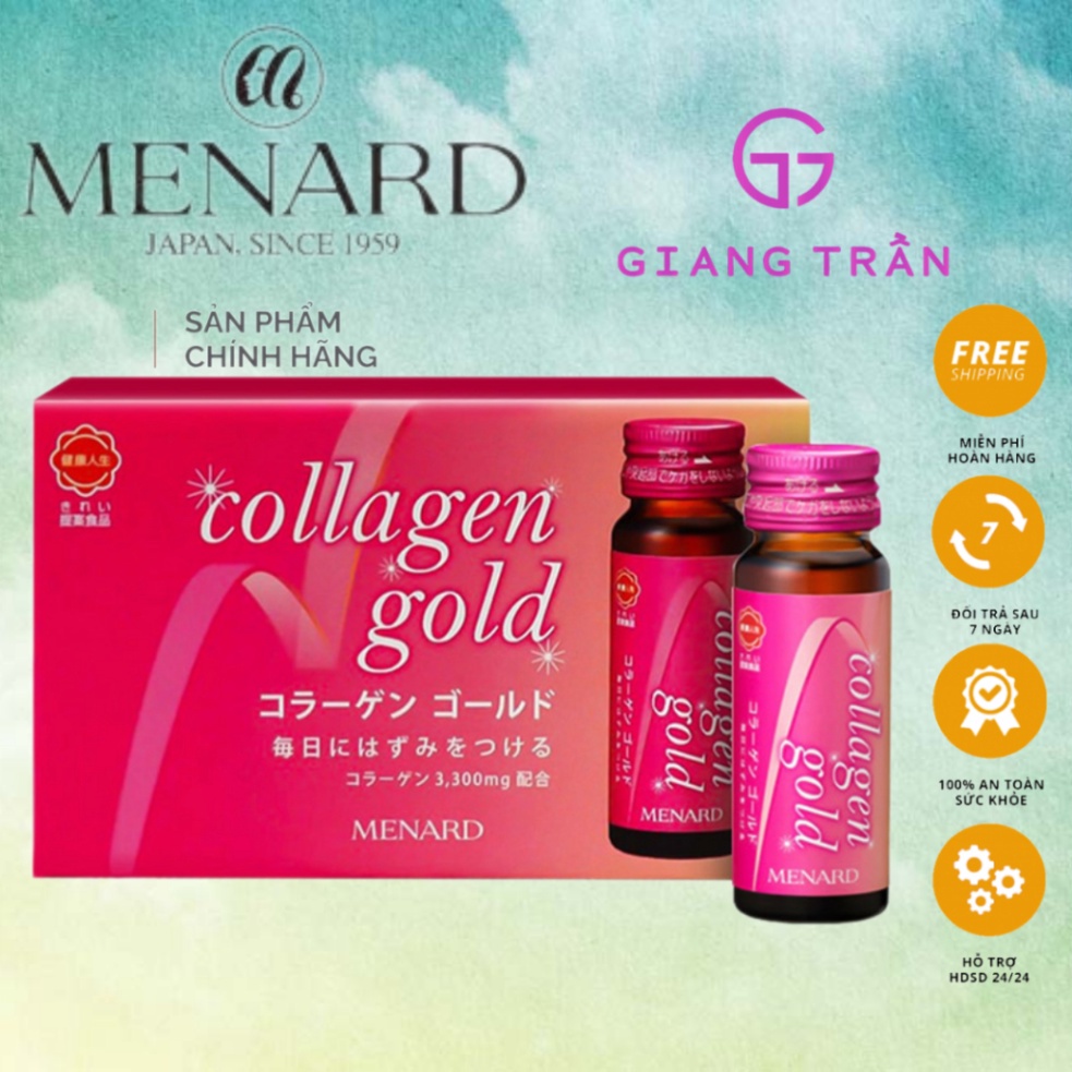 Nước Uống Collagen Gold Menard hộp 10 chai x 30ml [Chính Hãng] | Shopee ...