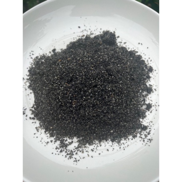 500gr bột mè đen quê nguyên chất (vừng đen) rang xay thơm ngon, lợi sữa ...