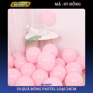 Bóng bay pastel trang trí sinh nhật cưới hỏi khai trương sự kiện đẹp xinh xắn set 10 quả 24cm DC PARTY