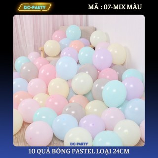 Bóng bay pastel trang trí sinh nhật cưới hỏi khai trương sự kiện đẹp xinh xắn set 10 quả 24cm DC PARTY