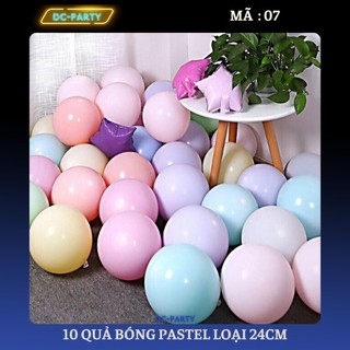 Bóng bay pastel trang trí sinh nhật cưới hỏi khai trương sự kiện đẹp xinh xắn set 10 quả 24cm DC PARTY