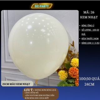 Bóng bay tông lì trang trí sự kiện sinh nhật cưới hỏi khai trương đẹp sang trọng lịch lãm DC PARTY to 24cm