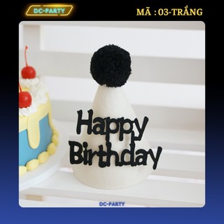 Mũ sinh nhật bằng dạ DC PARTY phong cách hàn quốc dễ thương