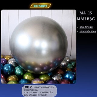 Bóng bay siêu nhũ tráng nhôm trang trí sinh nhật đám cưới sự kiện sang trọng size lớn 50cm DC PARTY