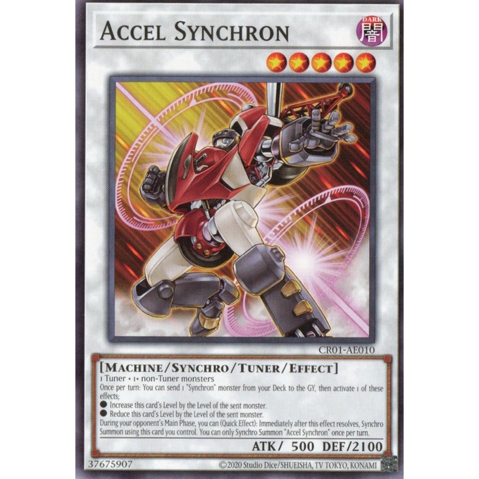 [ Bài Yugioh Chính Hãng ] CR01-AE010 Accel Synchron (N) | Shopee Việt Nam