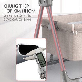Nôi Điện Cho Bé (Kèm Màn) Đưa Tự Động Điều Khiển Từ Xa, Kết Nối Bluetooth An Toàn Cho Bé Meji Kid
