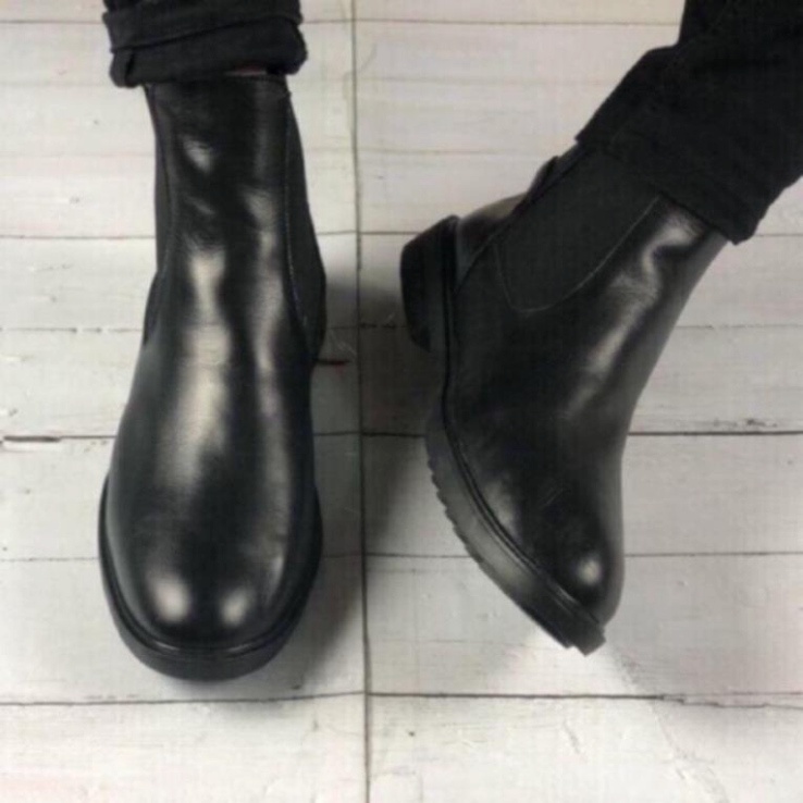 🇨🇭 Giày Chelsea Boots Nam Classic Tăng độ cao - Da Bò Siêu Êm