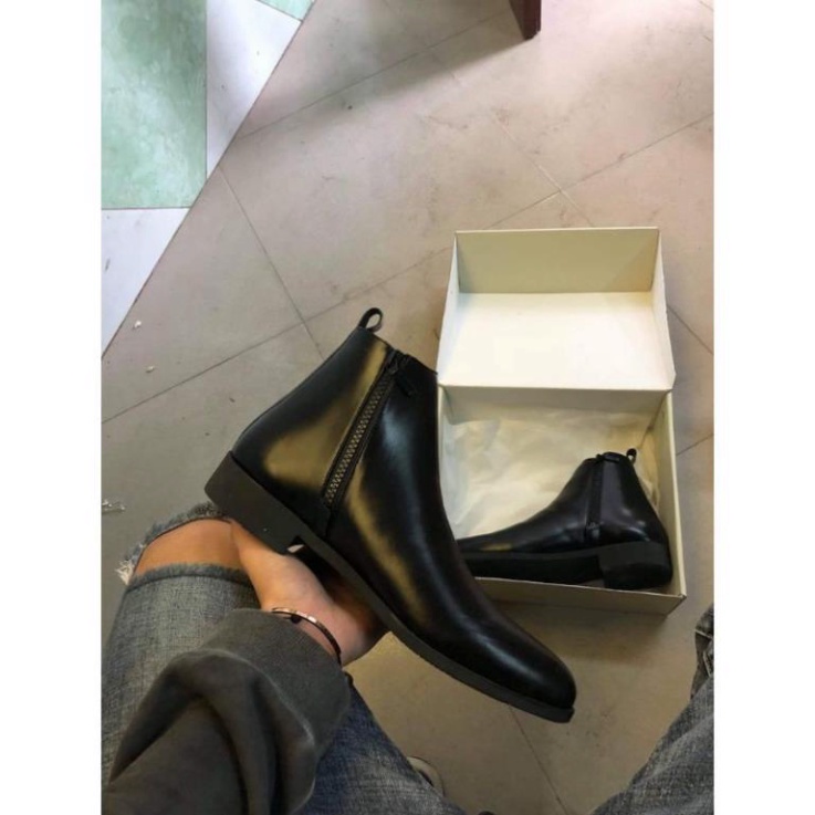 🇨🇭 Giày Chelsea Boots Nam Classic Tăng độ cao - Da Bò Siêu Êm