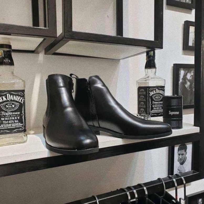 🇨🇭 Giày Chelsea Boots Nam Classic Tăng độ cao - Da Bò Siêu Êm