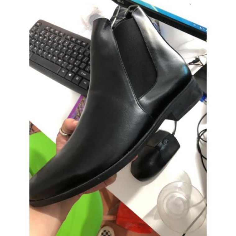 🇨🇭 Giày Chelsea Boots Nam Classic Tăng độ cao - Da Bò Siêu Êm