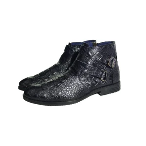 Giày boot nam da bò thật dập vân cá sấu . Mã số: B217