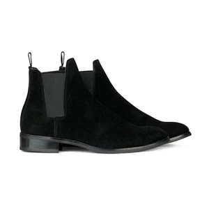 sale 9.9 Giày boot da nam MIKENCO Black Suede Chelsea tín nhiệm : . ! new