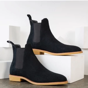 Giày Nam Chelsea Boot nguyên liệu Da Lộn, Đế cao su đặc Đúc 3.5cm, thiết kế Thời Trang