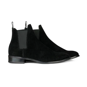 9.9 Giày boot da nam MIKENCO Black Suede Chelsea tín nhiệm : . ! new O . ) : : <
