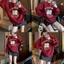 SET ÁO SWEATER ĐỎ IN 96 + CHÂN VÁY KẺ Ô