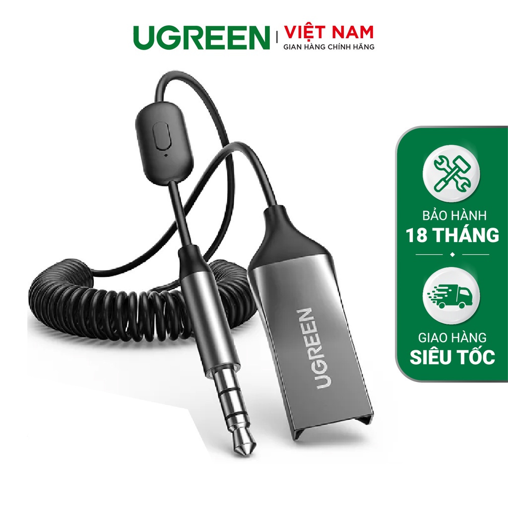 Bộ thu Bluetooth 5.0 tích hợp mic đàm thoại UGREEN CM309 70601 | Shopee ...
