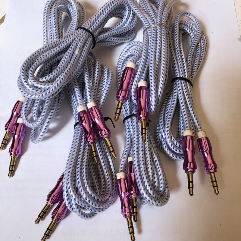 Jack Cắm 2 Đầu 3.5mm - Dây Cáp Âm Thanh AUX 2 Đầu 3.5mm - Cáp Dù Siêu ...