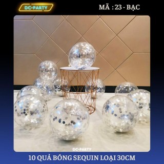 Bóng Bay Trong Suốt Đựng Kim Tuyến DC PARTY 10 Quả Dùng Trang Trí Phòng Cưới Sinh Nhật Sự Kiện Siêu Đẹp Giá Rẻ