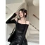 Áo Thun Lưới Cổ Yêm BB Thiết Kế Trễ Vai Kèm Áo Lót Bên Trong Kiểu Dáng Sexy Cá Tính - A5922