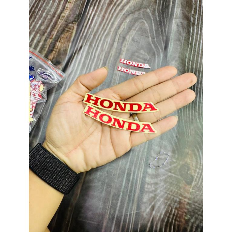 Tem Honda mặt nạ Vision,Sh20,ShMode.Hàng Zin(Chữ Cong)