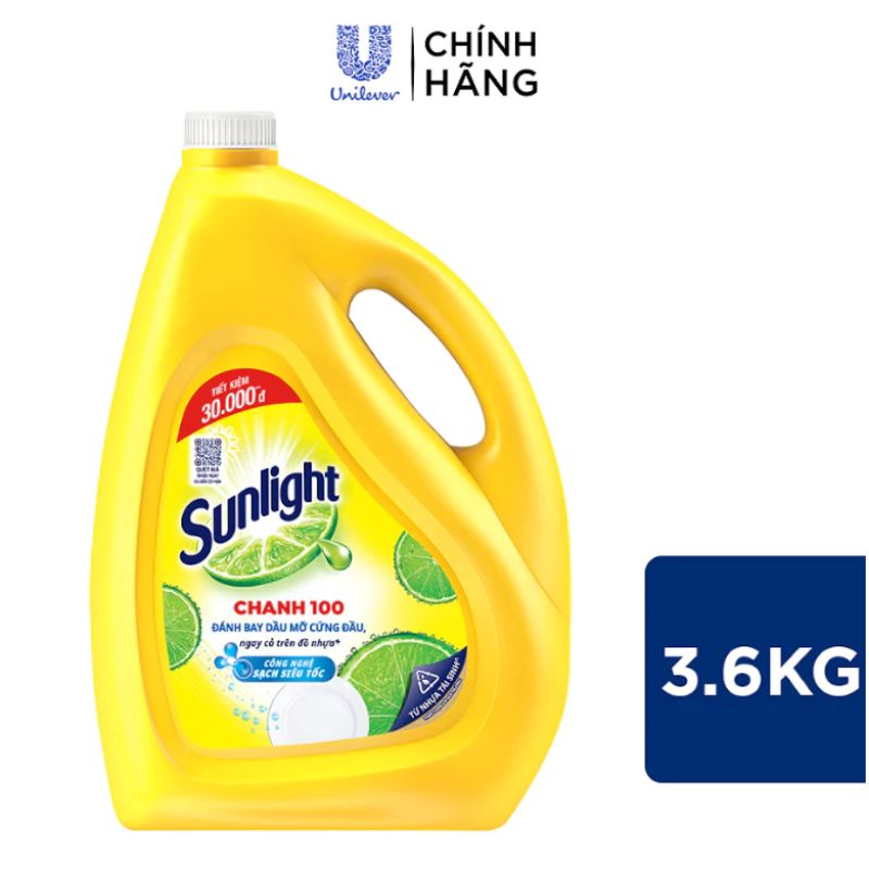 Nước rửa bát Sunlight 3.6kg | Shopee Việt Nam